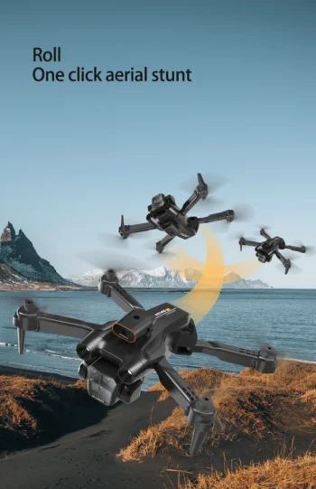 Noul M4 RC Drone 4K Professional cu unghi larg Triple HD Camera HD Helicopter RC pliabil WIFI FPV Înălțime Stabil - M4Pro-Triple4K-Bag