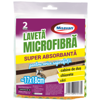Msv Lavete Microfibra 2/Set Super Absorbante