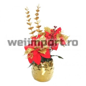 FLORI ARTIFICIALE GHIVECI,PVC+TEXTIL+CERAMICA SD40026