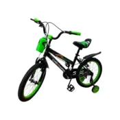 Bicicleta CARAIMAN 14J, Verde, Pentru Copii 4-6 ani, Roti 14 inch,cu Suport Sticla si Roti ajutatoare