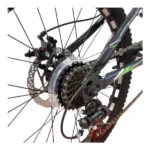 Bicicleta CARAIMAN 20MLD Model Nou, Negru-Verde, pentru varsta 7-12 ani, cu Frana pe Disc, 21 viteze