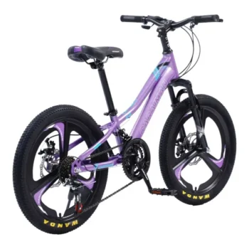 Bicicleta CARAIMAN 20XJL-T3, Mov, 20 inch, Pentru 6-12 ani, Cadru Otel, Frane pe Disc