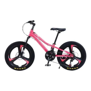 Bicicleta CARAIMAN 20XJL-T3, Roz, 20 inch, Pentru 6-12 ani, Cadru Otel, Frane pe Disc