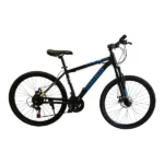 Bicicleta CARAIMAN, 24MLD, Negru-Albastru, 24 inch, Cadru Otel, Frane pe Disc, 21 Viteze Shimano