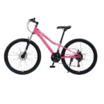 Bicicleta CARAIMAN, 24XJL, Roz, 24 inch, Cadru Otel, Frane pe Disc, 21 Viteze