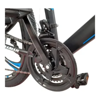 Bicicleta CARAIMAN 26T, 6 Spite, Albastru, 26 inch, Frane pe Disc, 21 Viteze