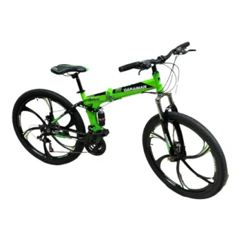 Bicicleta CARAIMAN 26ZD, Pliabila, Verde, 26 inch, Jante Aliaj in 6 Spite, Frana disc