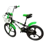 Bicicleta Caraiman 16BT, Verde, Roti 16 inch, roti ajutatoare, cosulet, pentru copii cu varsta intre 4-6 ani