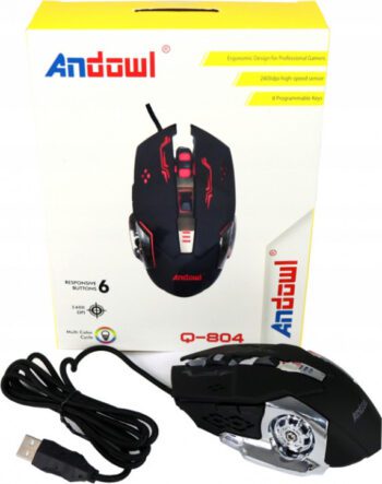 Andowl Q-804 Wireless Gaming Mouse NegruCodul: 25957495 Andowl Q-804 Wireless Gaming Mouse NegruCodul: 25957495