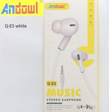 Andowl Q-E5 În ureche Handsfree cu Mufă 3.5mm AlbCodul: 26770544 Andowl Q-E5 În ureche Handsfree cu Mufă 3.5mm AlbCodul: 26770544