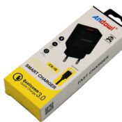 Andowl Încărcător cu Port USB-A și Cablu Fulgerul Negruς (CX-18)Codul: 27092040