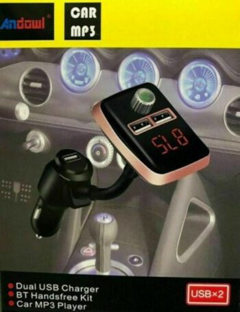 Andowl FM Transmitter Autovehicul cu Bluetooth / MicroSD / USBCodul: 27560013