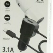Andowl Încărcător Auto Alb cu un Port USB împreună cu Cablu Micro-USBCodul: 28847348
