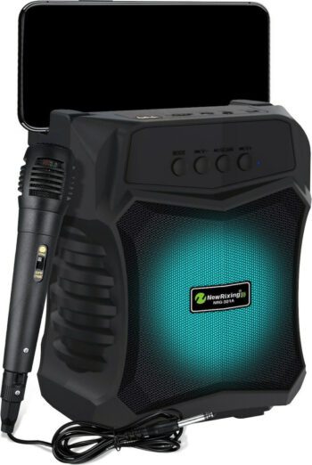 Andowl Sistem Karaoke cu Microfon cu Fir în Culoare NegruCodul: 30553457
