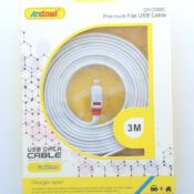 Andowl USB-A la Cablu Lightning Alb 3m (QY-C069C)Codul: 31820791