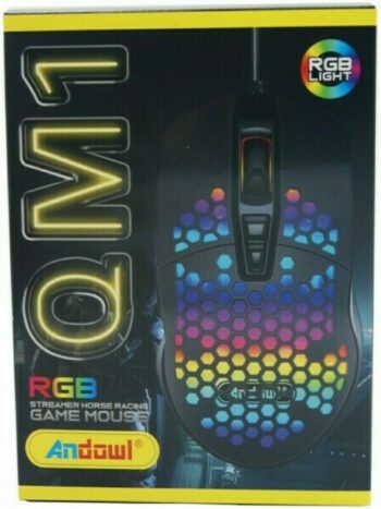 Andowl Q-M1 Wireless RGB Gaming Mouse NegruCodul: 27263518