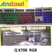 Andowl Q-K708 Gaming Tastatură cu iluminare RGB (Engleză US)Codul: 29735838