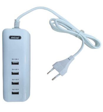 Andowl Suport de Încărcare cu 4 Porturi USB-A 20W în culoarea Alb (Q-UX4)Codul: 33336938