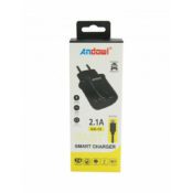 Andowl Încărcător cu Port USB-A și Cablu micro USB Negruς (CX-15)Codul: 29184136