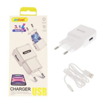 Andowl Încărcător Fără Cablu cu Port USB-A Albς (Q-DC120)Codul: 29739780 Andowl Încărcător Fără Cablu cu Port USB-A Albς (Q-DC120)Codul: 29739780