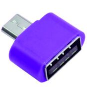 Andowl Q-Z03 Convertor micro USB masculin în USB-A feminin VioletCodul: 34080312