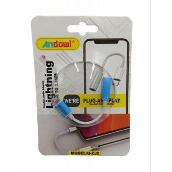 Andowl Q-ZJ2 Convertor 3.5mm masculin în USB-C feminin AlbastruCodul: 35090788 Andowl Q-ZJ2 Convertor 3.5mm masculin în USB-C feminin AlbastruCodul: 35090788