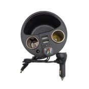 Andowl Încărcător Auto Negru de Intensitate Totală 2.1A cu Porturi: 2xUSB împreună cu Cablu IntegratCodul: 35459964