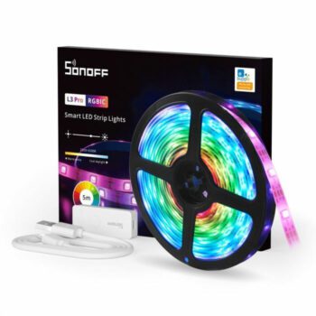 Sonoff L3 Pro RGBIC Bandă LED Alimentare USB (5V) RGBW Lungime 5m cu AlimentareCodul: 37959212 Sonoff L3 Pro RGBIC Bandă LED Alimentare USB (5V) RGBW Lungime 5m cu AlimentareCodul: 37959212