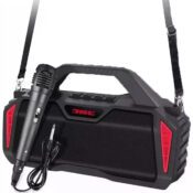 Andowl Sistem Karaoke cu Microfoane cu Fir & Fără Fir în Culoare RoșuCodul: 40534889