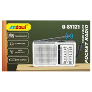 Andowl Q-SY121 Radio de masă Cu baterie ArgintCodul: 44362826