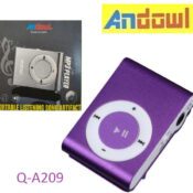 Andowl Q-A209 MP3 Player with LCD Display PurpleCodul: 45106801