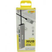 Andowl USB 3.0 Hub 3 Porturi cu conexiune USB-A ArgintCodul: 28833752