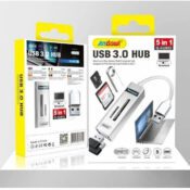 Andowl USB 3.0 Hub 3 Porturi cu conexiune USB-A ArgintCodul: 51180267