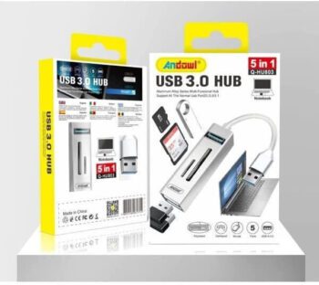 Andowl USB 3.0 Hub 3 Porturi cu conexiune USB-A ArgintCodul: 51180267