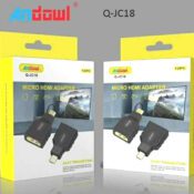 Andowl Convertor micro HDMI masculin în micro HDMI feminin 12buc (Q-JC18)Codul: 51891905