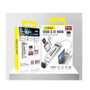 Andowl USB 3.0 Hub 3 Porturi cu conexiune USB-A / Ethernet și Port de încărcare ArgintCodul: 53541886