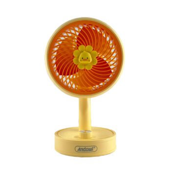 Ventilator de masă reincarcabil Andowl galben USB Q-f2270yellowCodul: 54064371 Ventilator de masă reincarcabil Andowl galben USB Q-f2270yellowCodul: 54064371