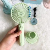 Andowl Ventilator Mână USB cu Power Bank Verde 1221453453453Codul: 54533881